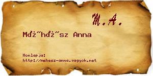 Méhész Anna névjegykártya